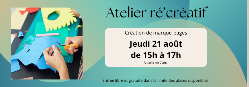 Atelier récréatif aout 25